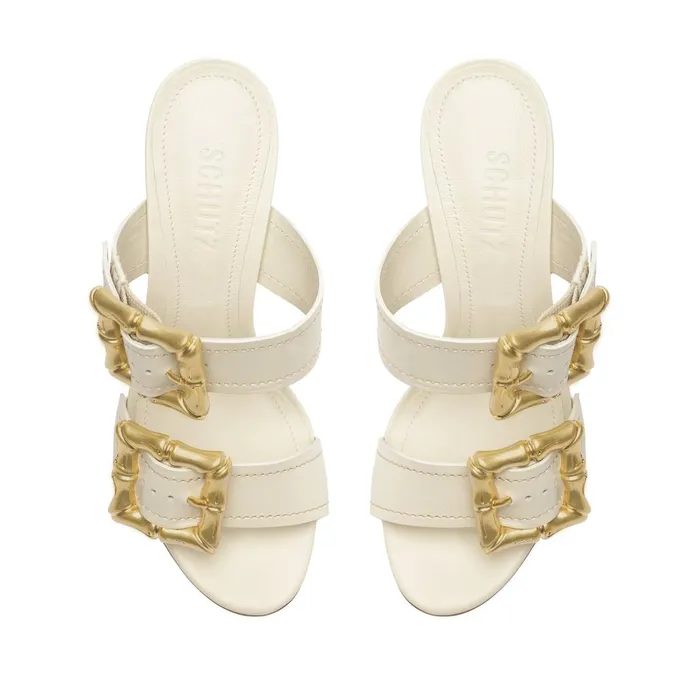 Women Enola Leather Sandal Pearl Schutz Shoes Enola