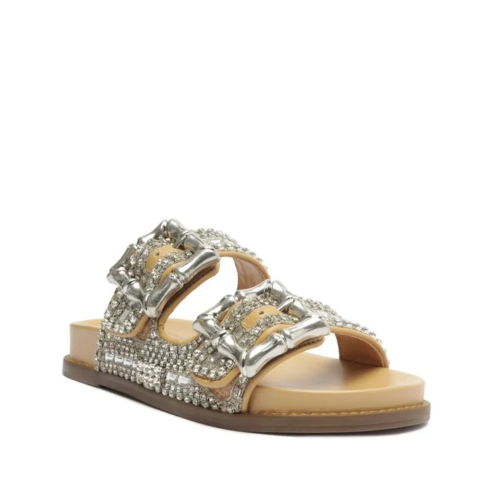 Women Enola Shine Sporty Leather Sandal Light Wood Schutz Shoes Enola Women Enola Shine Sporty Leather Sandal Light Wood Schutz Shoes Enola