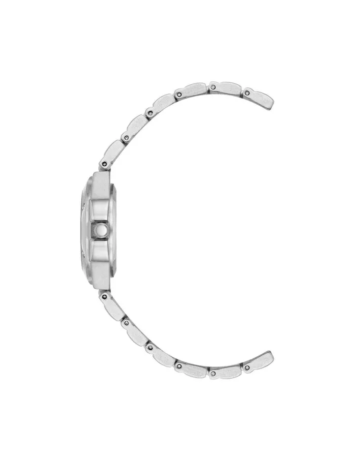 Women Everyday Metal Bracelet Watch Silvertone Anne Klein Watches
