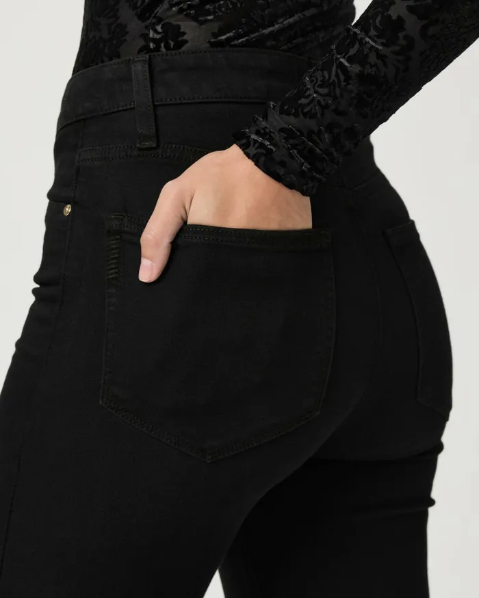 Women Flare PAIGE Charlie 32 Inch Flare Jean 8211 Black Shadow Women Flare PAIGE Charlie 32 Inch Flare Jean 8211 Black Shadow