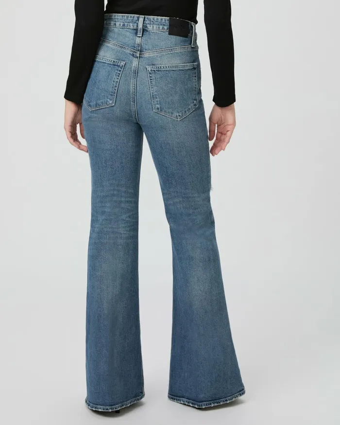 Women Flare PAIGE Charlie 32 Inch Flare Jean 8211 Blue Note Destructed Women Flare PAIGE Charlie 32 Inch Flare Jean 8211 Blue Note Destructed