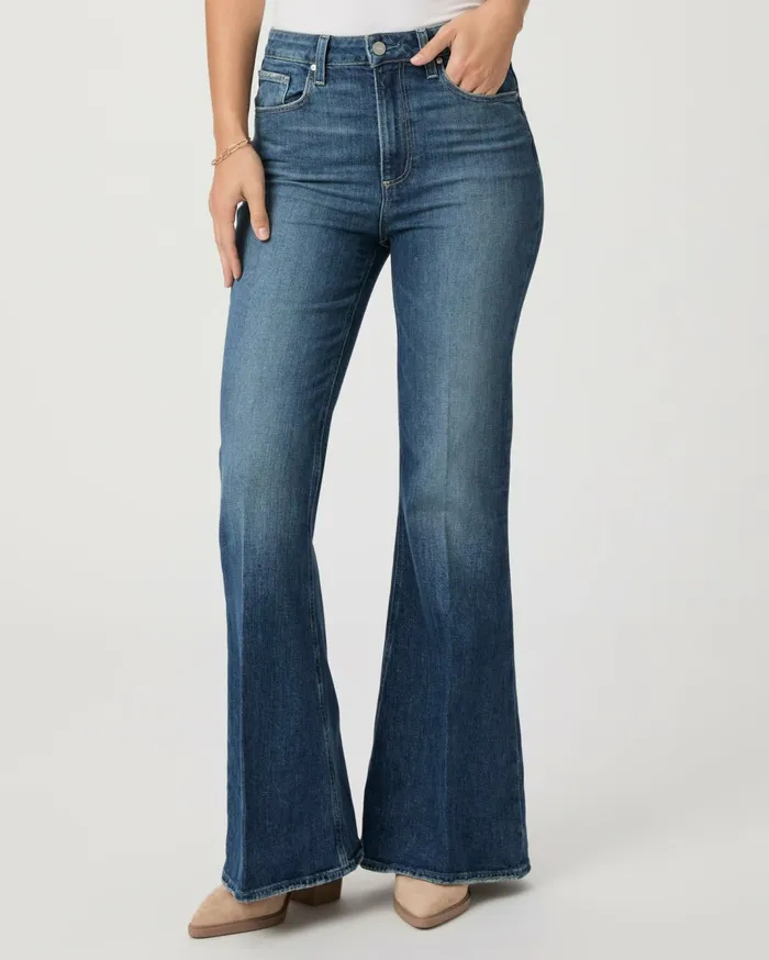 Women Flare PAIGE Charlie 32 Inch Flare Jean 8211 Mix Tape Women Flare PAIGE Charlie 32 Inch Flare Jean 8211 Mix Tape