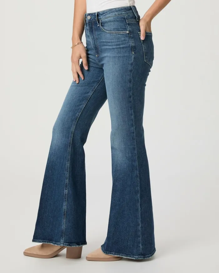 Women Flare PAIGE Charlie 32 Inch Flare Jean 8211 Mix Tape Women Flare PAIGE Charlie 32 Inch Flare Jean 8211 Mix Tape