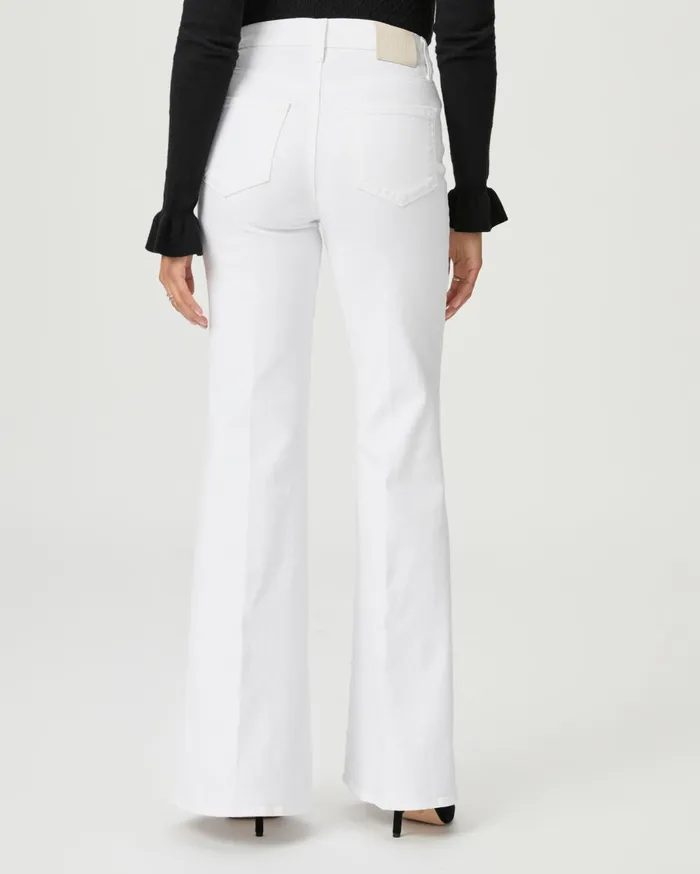 Women Flare PAIGE Charlie Flare Jean 8211 Crisp White Women Flare PAIGE Charlie Flare Jean 8211 Crisp White