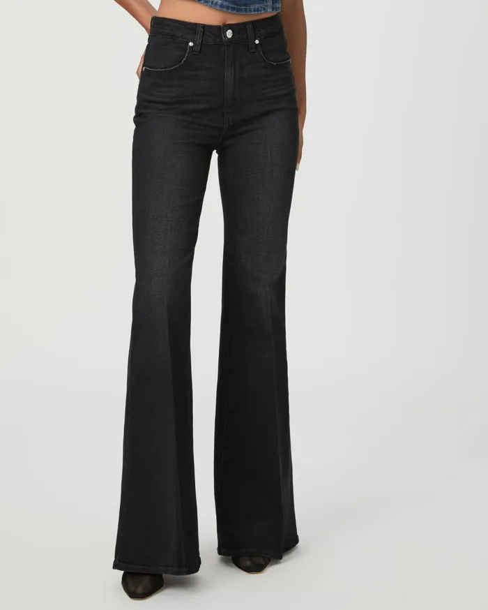 Women Flare PAIGE Charlie Flare Jean 8211 Midnight Raven Women Flare PAIGE Charlie Flare Jean 8211 Midnight Raven