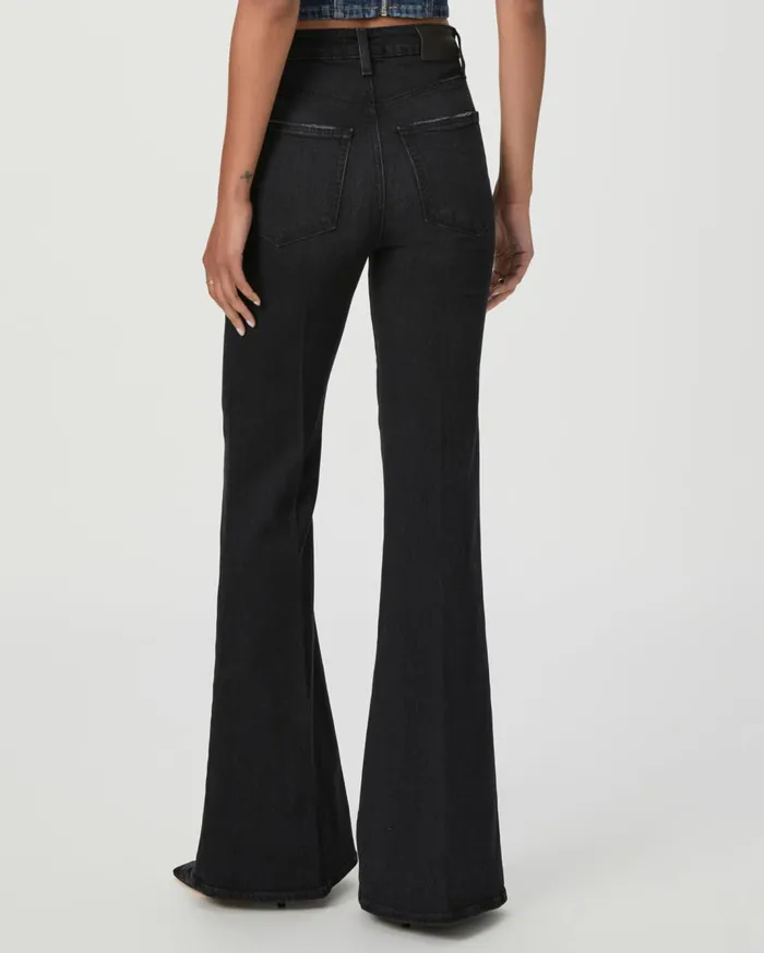 Women Flare PAIGE Charlie Flare Jean 8211 Midnight Raven Women Flare PAIGE Charlie Flare Jean 8211 Midnight Raven