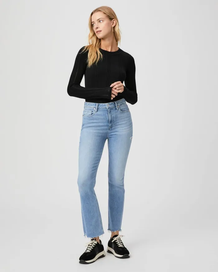 Women Flare PAIGE Claudine Flare Jean 8211 Nostalgia