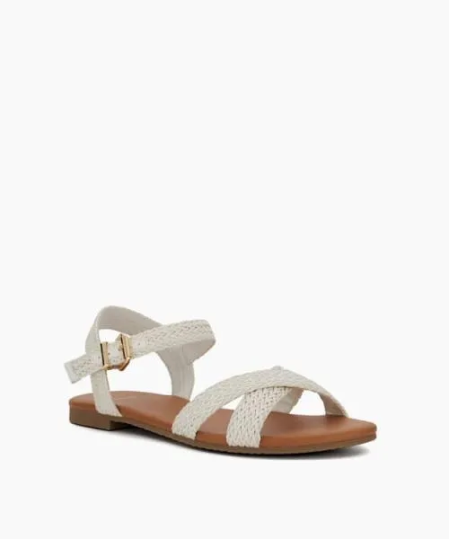 Women Flat Sandals Dune London Lalisa 8211 White White Women Flat Sandals Dune London Lalisa 8211 White White