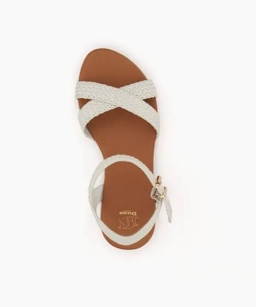 Women Flat Sandals Dune London Lalisa 8211 White White Women Flat Sandals Dune London Lalisa 8211 White White