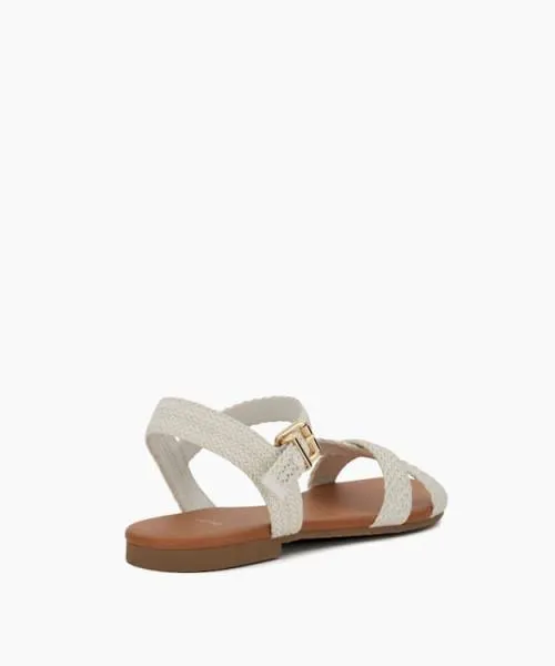 Women Flat Sandals Dune London Lalisa 8211 White White Women Flat Sandals Dune London Lalisa 8211 White White