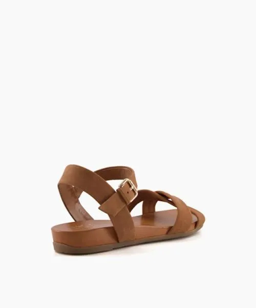Women Flat Sandals Dune London Landie 8211 Camel Brown Women Flat Sandals Dune London Landie 8211 Camel Brown