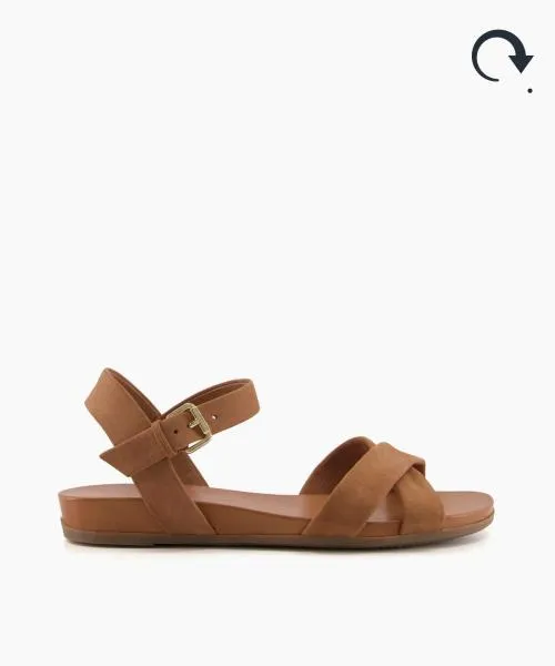 Women Flat Sandals Dune London Landie 8211 Camel Brown Women Flat Sandals Dune London Landie 8211 Camel Brown