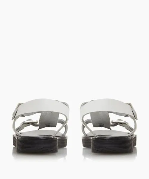 Women Flat Sandals Dune London Langlie 8211 White White Women Flat Sandals Dune London Langlie 8211 White White