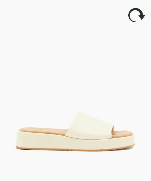Women Flat Sandals Dune London Larley 8211 Ecru Neutral Women Flat Sandals Dune London Larley 8211 Ecru Neutral