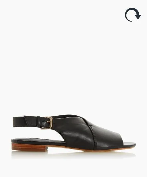 Women Flat Sandals Dune London Leannia 8211 Black Black Women Flat Sandals Dune London Leannia 8211 Black Black