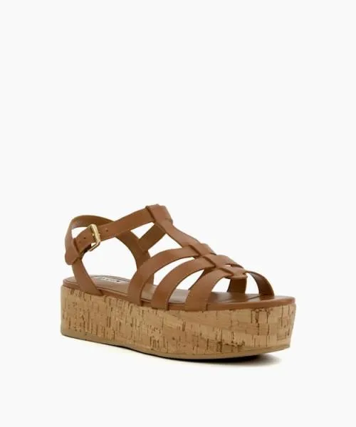 Women Flat Sandals Dune London Lenson 8211 Tan Brown Women Flat Sandals Dune London Lenson 8211 Tan Brown