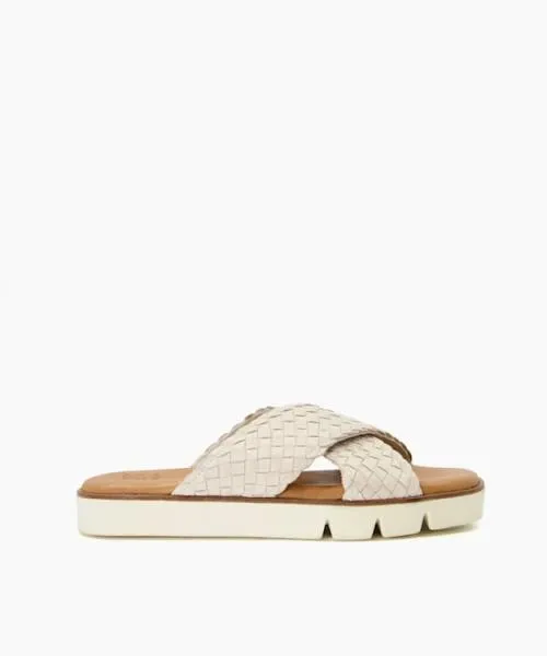 Women Flat Sandals Dune London Lexey 8211 Ecru Neutral
