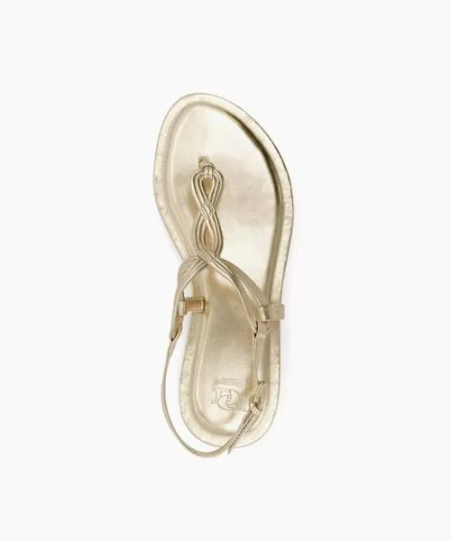 Women Flat Sandals Dune London Logic 8211 Gold Metallic Women Flat Sandals Dune London Logic 8211 Gold Metallic