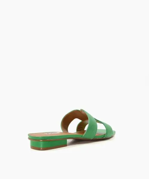 Women Flat Sandals Dune London Loupe 8211 Green Green Women Flat Sandals Dune London Loupe 8211 Green Green