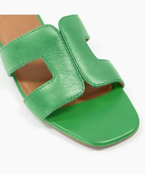 Women Flat Sandals Dune London Loupe 8211 Green Green Women Flat Sandals Dune London Loupe 8211 Green Green