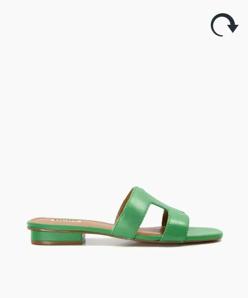 Women Flat Sandals Dune London Loupe 8211 Green Green Women Flat Sandals Dune London Loupe 8211 Green Green