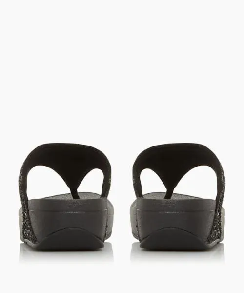 Women Flat Sandals Dune London Lulu Glitter 8211 Black Black Women Flat Sandals Dune London Lulu Glitter 8211 Black Black