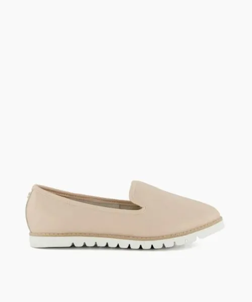 Women Flat Shoes Dune London Galleoni 8211 Ecru Neutral