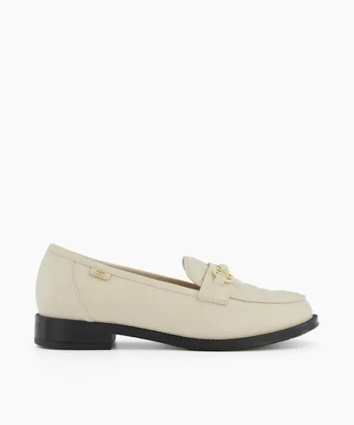 Women Flat Shoes Dune London Glynne 8211 Cream White