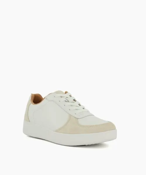 Women Flat Shoes Dune London Rally Panel 8211 White White Women Flat Shoes Dune London Rally Panel 8211 White White