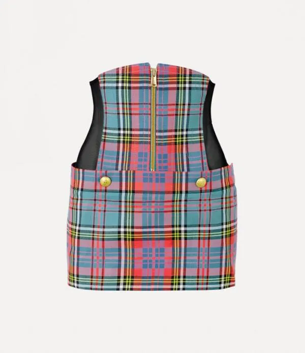 Women Foam Corset Skirt Tartan Viviennewestwood Skirts