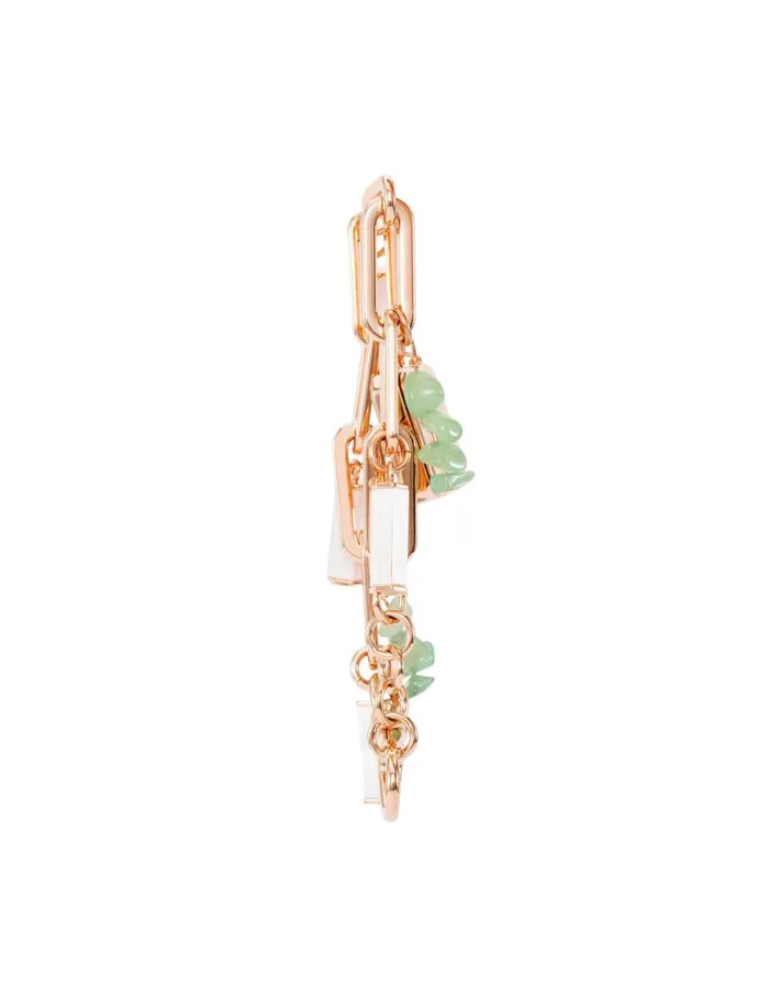 Women Gemstone Charm Bracelet Watch Aventurinerose Gold Anne Klein Watches