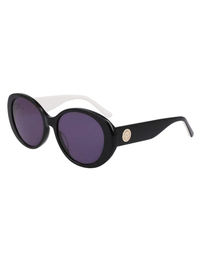 Women Glamorous Oval Sunglasses Ivory Pearl Anne Klein Sunglasses