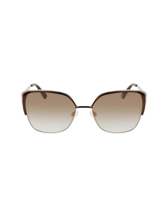 Women Glamourous Butterfly Shape Mocha Anne Klein Sunglasses