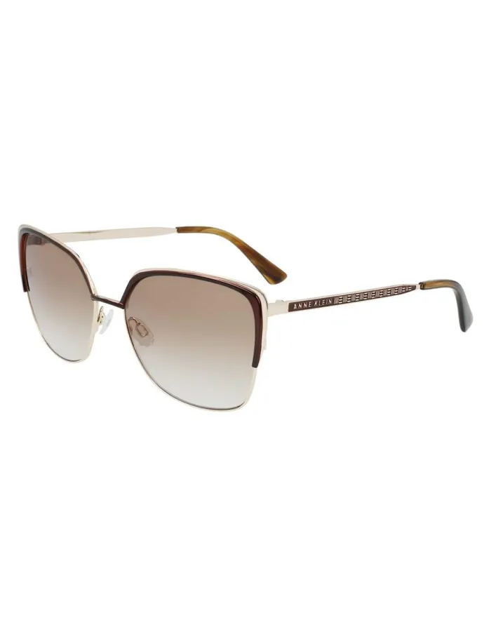 Women Glamourous Butterfly Shape Mocha Anne Klein Sunglasses