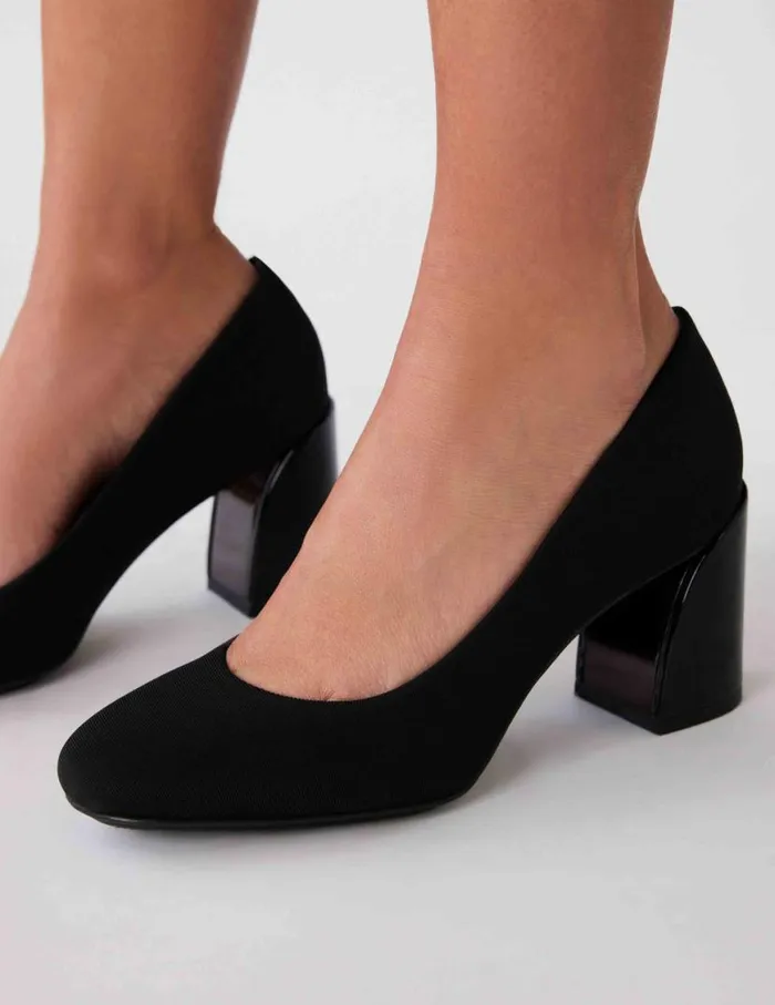 Women Graham Black Patent Anne Klein Heels
