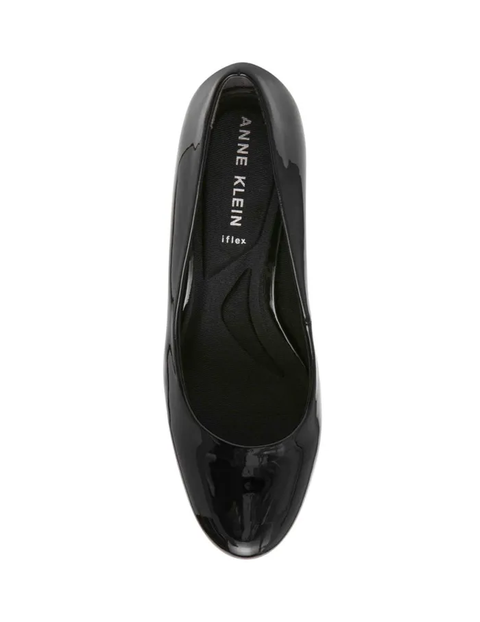Women Graham Black Patent Anne Klein Heels