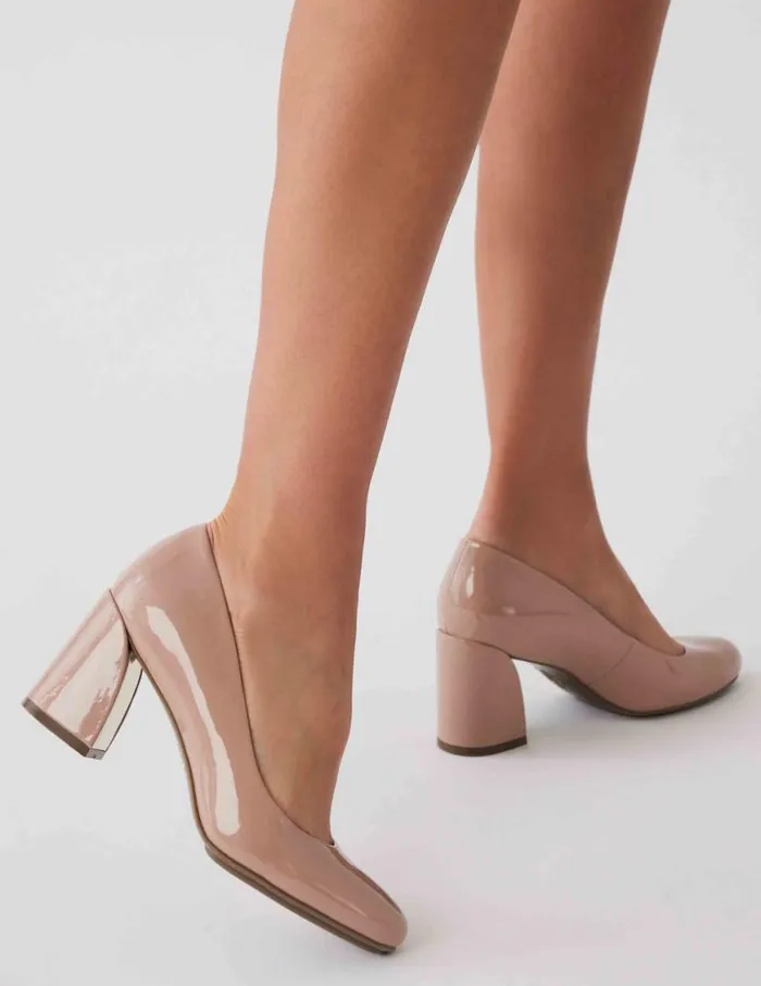 Women Graham Black Patent Anne Klein Heels