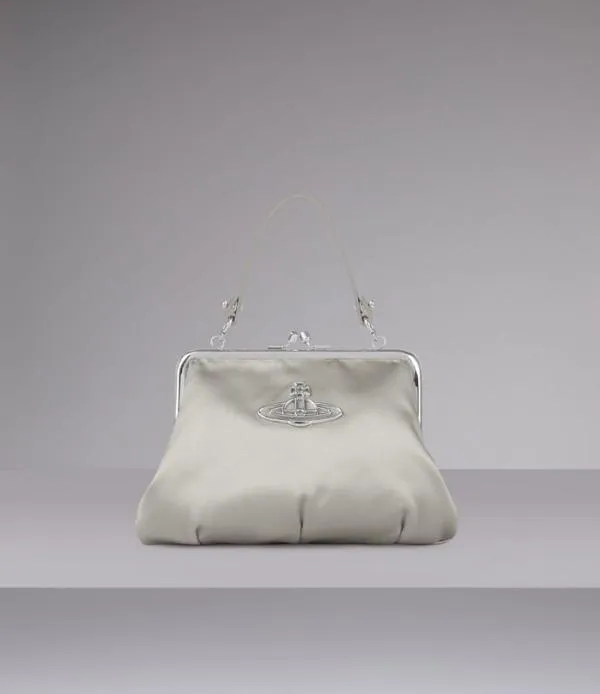 Women Granny Frame Purse Silver Viviennewestwood Bridal