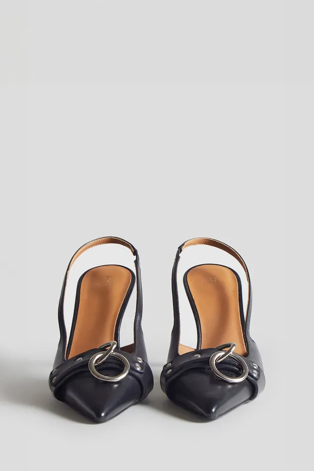 Women Harness R13 Sid Harness Heel 8211 Black