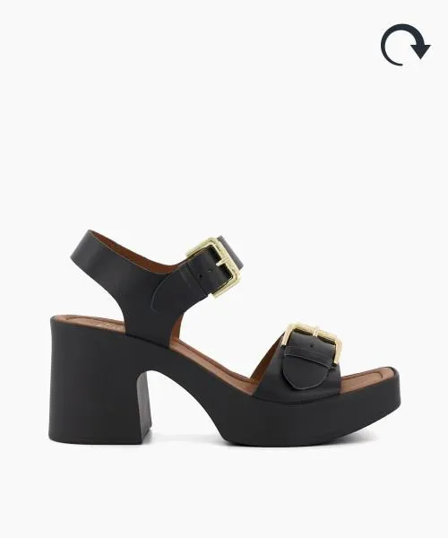 Women Heeled Sandals Dune London Jenies 8211 Black Black Women Heeled Sandals Dune London Jenies 8211 Black Black