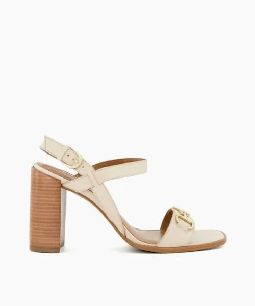 Women Heeled Sandals Dune London Jili 8211 Ecru Neutral