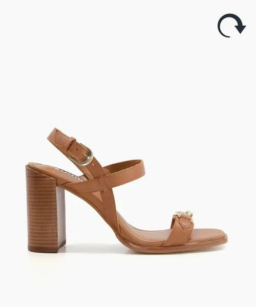 Women Heeled Sandals Dune London Junior 8211 Tan Brown Women Heeled Sandals Dune London Junior 8211 Tan Brown