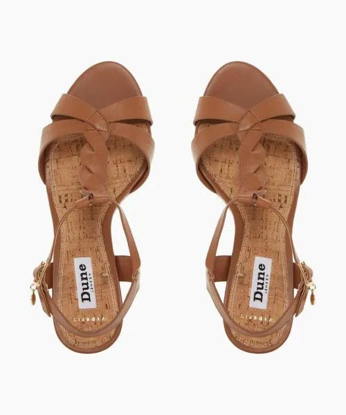 Women Heeled Sandals Dune London Koala 8211 Tan Brown Women Heeled Sandals Dune London Koala 8211 Tan Brown