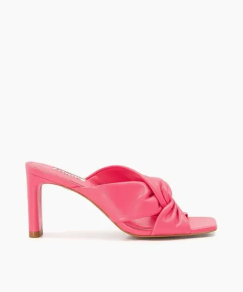 Women Heeled Sandals Dune London Magnet 8211 Pink Pink Leather