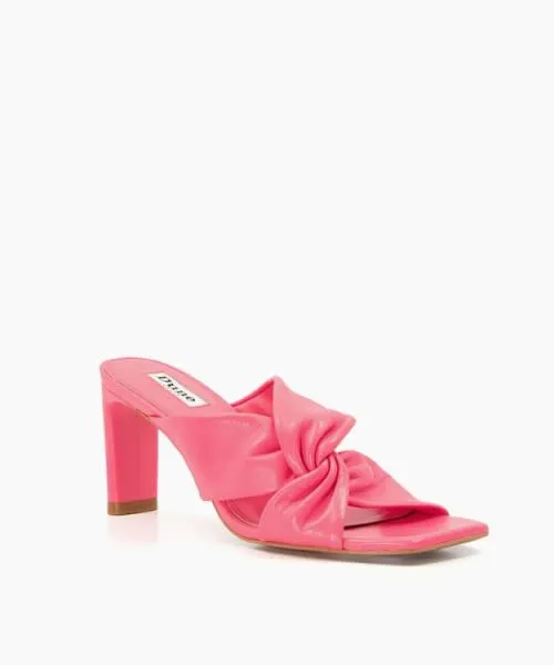 Women Heeled Sandals Dune London Magnet 8211 Pink Pink Leather Women Heeled Sandals Dune London Magnet 8211 Pink Pink Leather