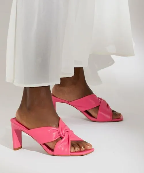 Women Heeled Sandals Dune London Magnet 8211 Pink Pink Leather Women Heeled Sandals Dune London Magnet 8211 Pink Pink Leather