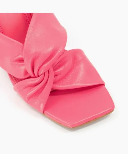 Women Heeled Sandals Dune London Magnet 8211 Pink Pink Leather Women Heeled Sandals Dune London Magnet 8211 Pink Pink Leather
