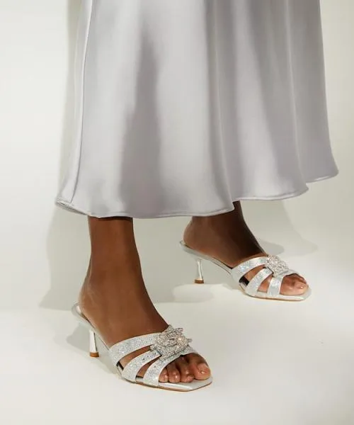 Women Heeled Sandals Dune London Manor 8211 Silver Metallic Women Heeled Sandals Dune London Manor 8211 Silver Metallic