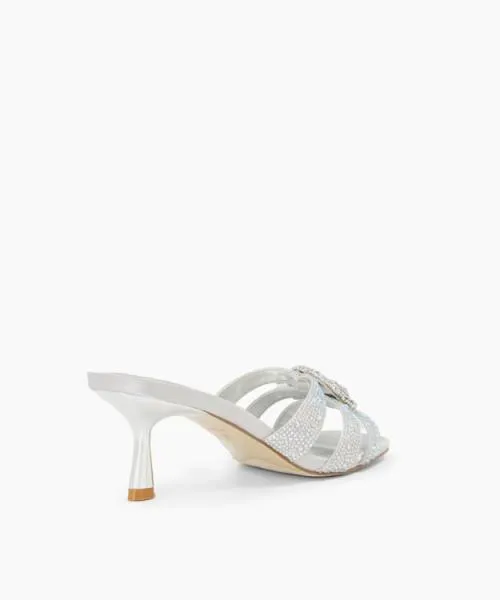 Women Heeled Sandals Dune London Manor 8211 Silver Metallic Women Heeled Sandals Dune London Manor 8211 Silver Metallic