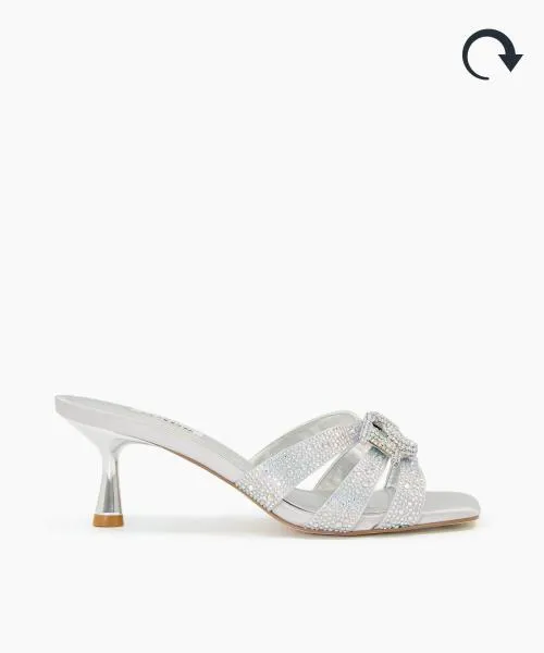 Women Heeled Sandals Dune London Manor 8211 Silver Metallic Women Heeled Sandals Dune London Manor 8211 Silver Metallic